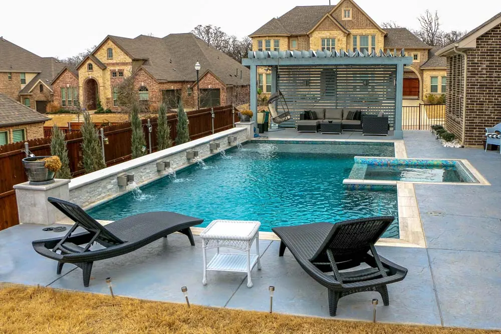 New Construction project by Aqua Aesthetics Pools in DFW