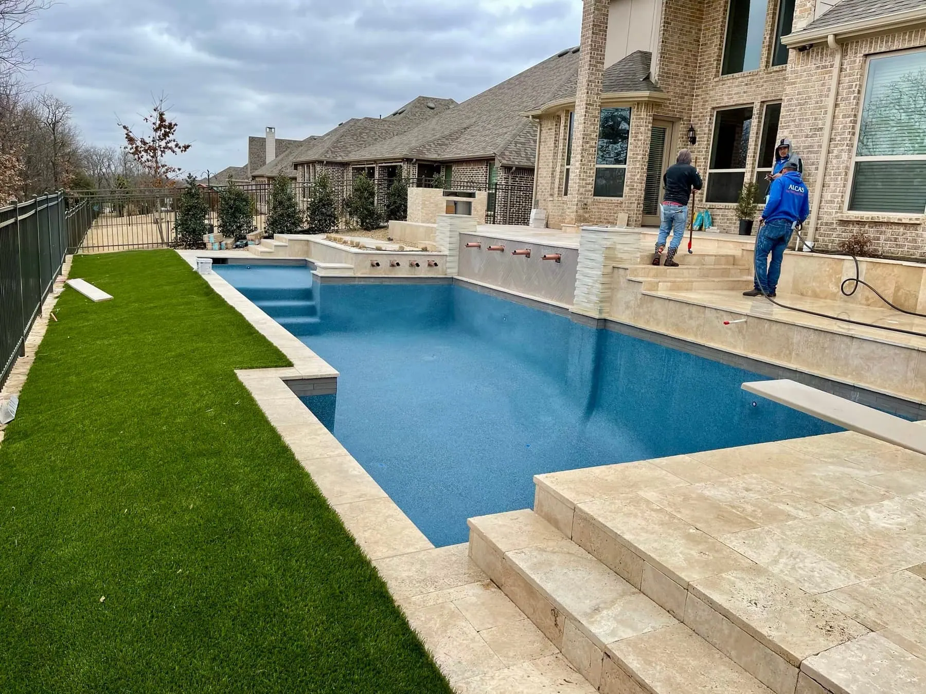 New Construction project by Aqua Aesthetics Pools in DFW